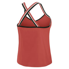 Atlanta Falcons WEAR by Erin Andrews Women's Cross Strap Tri-Blend Tank Top Red | NFL