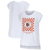 Cincinnati Bengals WEAR by Erin Andrews Women's Checker Muscle Tank Top White | NFL