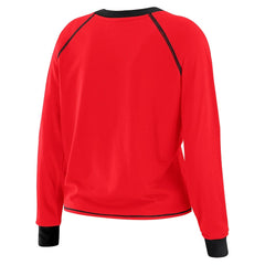 San Francisco 49ers WEAR by Erin Andrews Women's Tie-Front Long Sleeve T-Shirt Scarlet | NFL