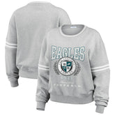 Philadelphia Eagles WEAR by Erin Andrews Women's Pullover Sweatshirt Heather Gray | NFL