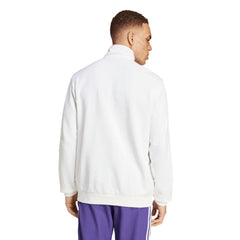 Real Madrid Originals Terrace Icons Collection Half-Zip Top White | Adidas Sale