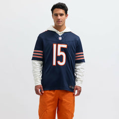 Rome Odunze Chicago Bears Vapor F.U.S.E. Limited Jersey Navy | Nike for Sale