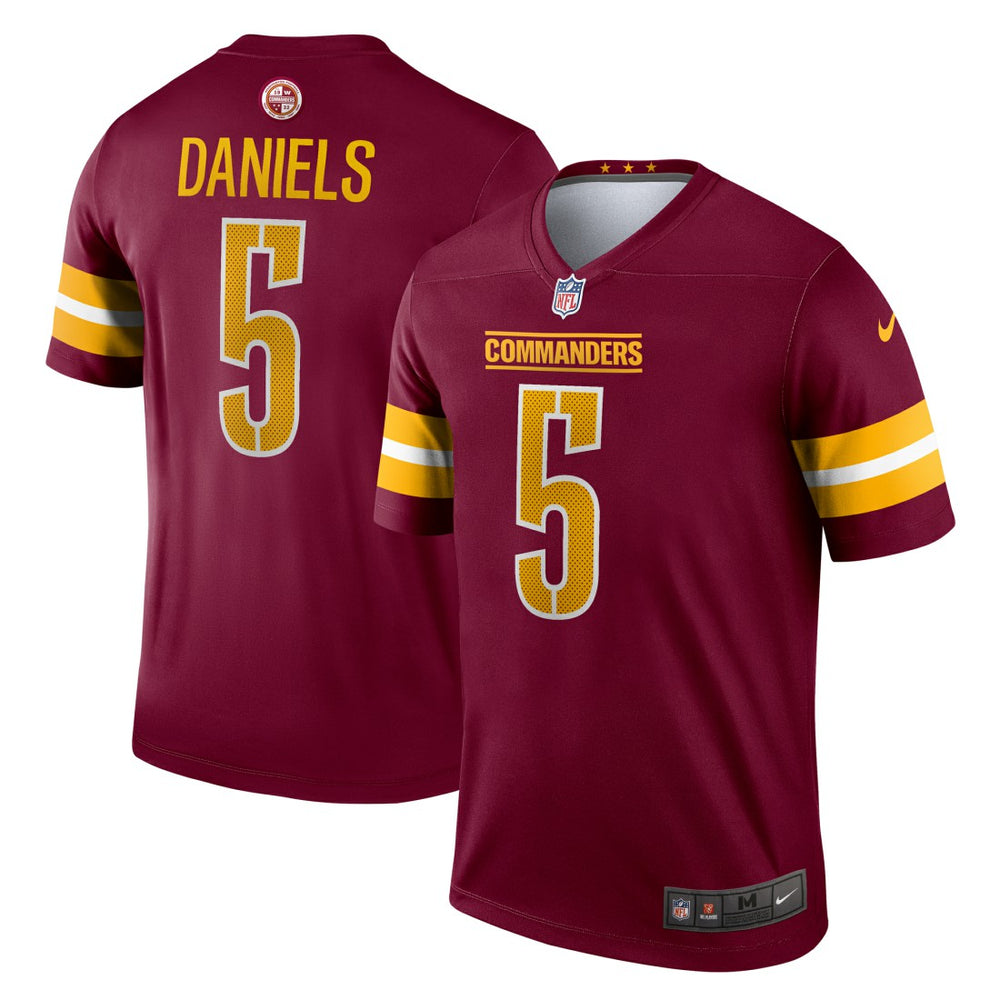 Jayden Daniels Washington Commanders Legend Player Performance Top Burgundy | Nike for Sale
