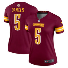Jayden Daniels Washington Commanders Women's Legend Player Performance Top Burgundy | Nike for Sale