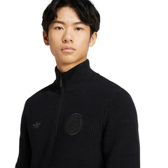 Germany National Team Originals 125th Anniversary Culturewear Half-Zip Rib-Knit Top Black | Adidas Online