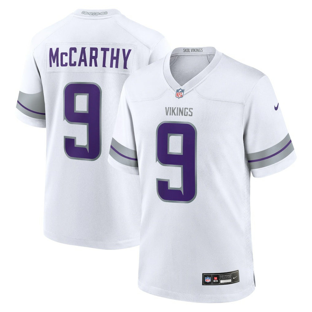 J.J. McCarthy Minnesota Vikings Youth Game Jersey White | Nike for Sale