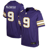 J.J. McCarthy Minnesota Vikings Youth Game Jersey Purple | Nike for Sale