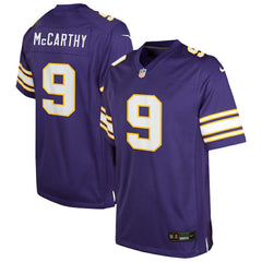 J.J. McCarthy Minnesota Vikings Youth Game Jersey Purple | Nike for Sale