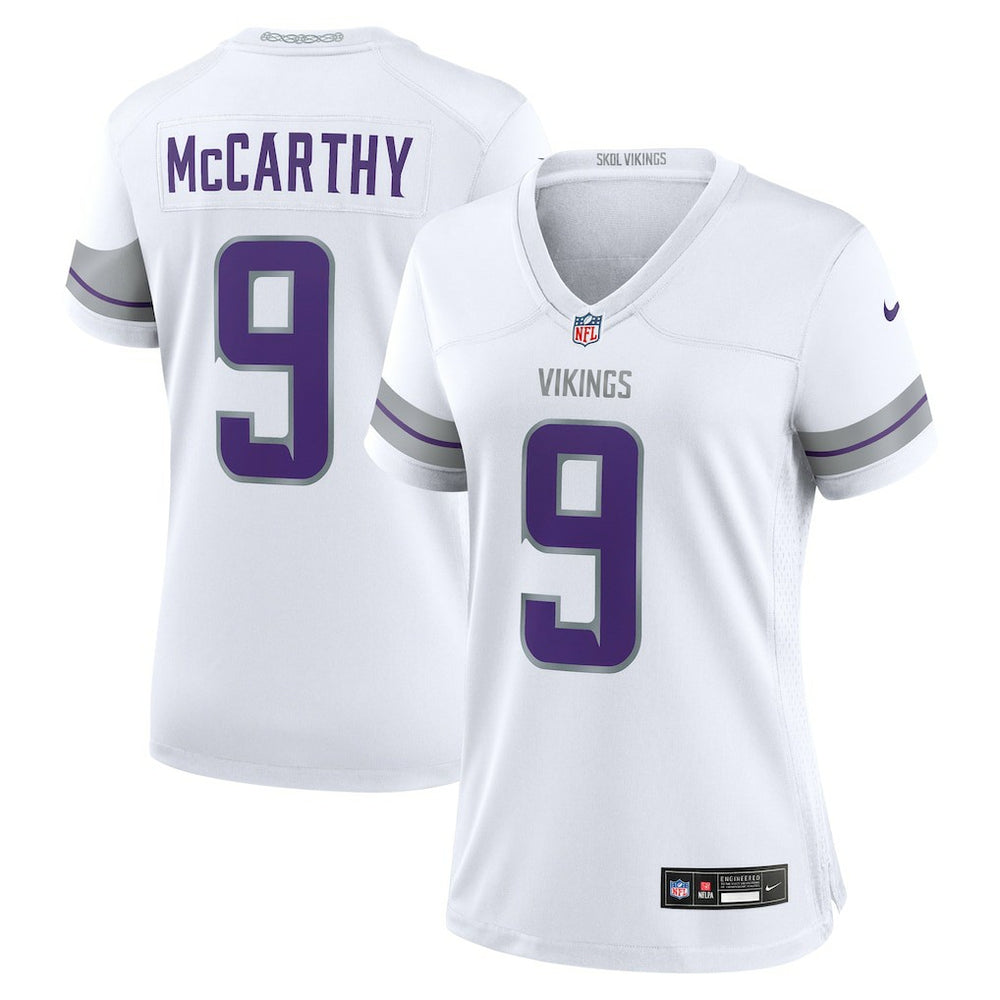 J.J. McCarthy Minnesota Vikings Women's Alternate Game Player Jersey White | Nike for Sale