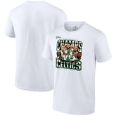 Boston Celtics 2024 NBA Finals Champions Pull Up Jumper Caricature T-Shirt White - NBA