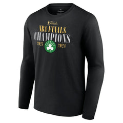 Boston Celtics 2024 NBA Finals Champions Fade Away Jumper Roster Signature Long Sleeve T-Shirt Black - NBA