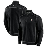 Miami Dolphins Big & Tall Tobago Bay Half-Zip Sweatshirt Black | Tommy Bahama