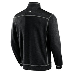 Miami Dolphins Big & Tall Tobago Bay Half-Zip Sweatshirt Black | Tommy Bahama