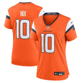 Bo Nix Denver Broncos Women's Game Jersey Orange | Nike for Sale