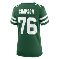 John Simpson New York Jets Women's Game Jersey Legacy Green | Nike for Sale