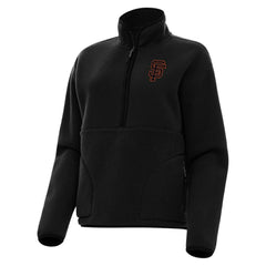 San Francisco Giants Antigua Women's Figure Half-Zip Sweatshirt - MLB