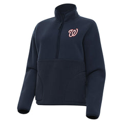 Washington Nationals Antigua Women's Figure Half-Zip Sweatshirt - MLB