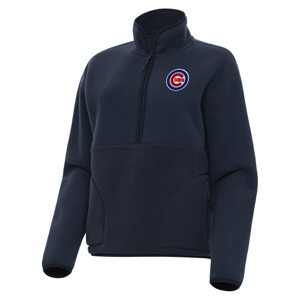 Chicago Cubs Antigua Women's Figure Half-Zip Sweatshirt - MLB