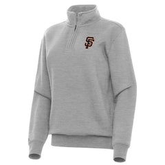 San Francisco Giants Antigua Women's Victory Quarter-Zip Sweatshirt - MLB