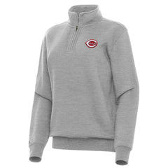 Cincinnati Reds Antigua Women's Victory Quarter-Zip Sweatshirt - MLB