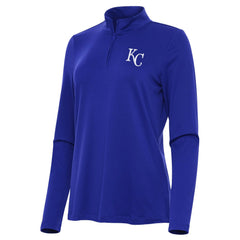 Kansas City Royals Antigua Women's Reprocess Quarter-Zip Top - Royal Tops - MLB