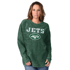 New York Jets G-III 4Her by Carl Banks Women's Comfy Cord Pullover Sweatshirt Green | NFL