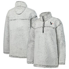 Houston Texans G-III 4Her by Carl Banks Women's Sherpa Quarter-Zip Jacket Gray | NFL