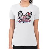 Philadelphia Phillies G-III 4Her by Carl Banks Women's Super-Slim Fit Lightweight Leopard Heart T-Shirt - MLB