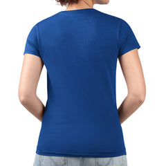 Toronto Blue Jays G-III 4Her by Carl Banks Women's Super-Slim Fit Lightweight Leopard Heart V-Neck T-Shirt - MLB