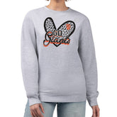 San Francisco Giants G-III 4Her by Carl Banks Women's Leopard Heart Pullover Sweatshirt - MLB