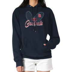 St. Louis Cardinals G-III 4Her by Carl Banks Women's Leopard Heart Pullover Hoodie - MLB