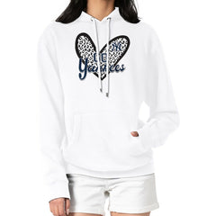 New York Yankees G-III 4Her by Carl Banks Women's Leopard Heart Pullover Hoodie - MLB