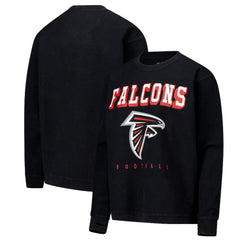 Atlanta Falcons G-III 4Her by Carl Banks Women's Comfy Cord Pullover Sweatshirt Black | NFL