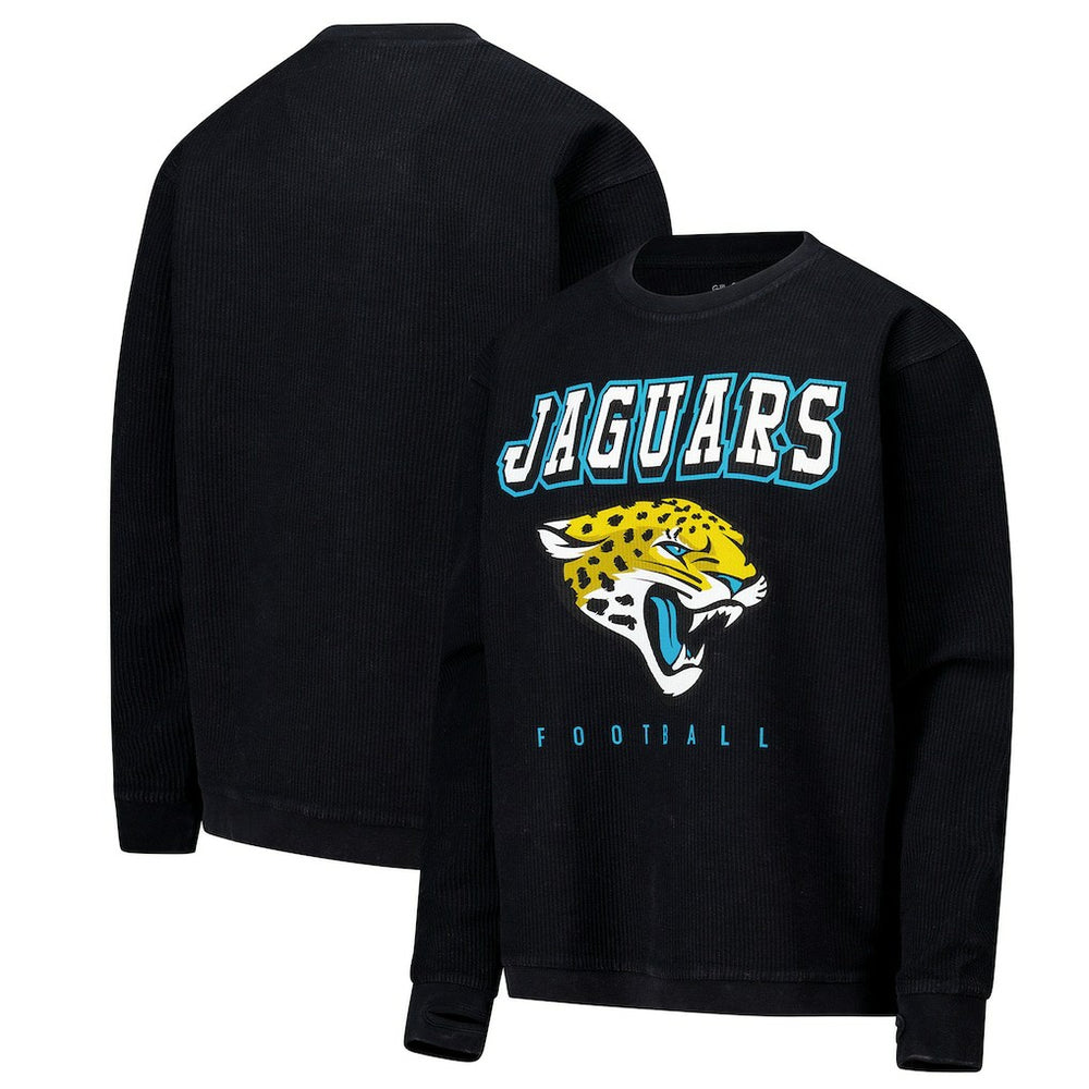 Jacksonville Jaguars G-III 4Her by Carl Banks Women's Comfy Cord Pullover Sweatshirt Black | NFL