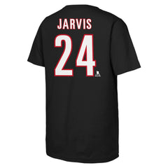 Seth Jarvis Carolina Hurricanes Youth Player Name & Number T-Shirt - Black - NHL