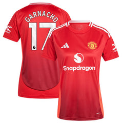 Alejandro Garnacho Manchester United Women's 2024/25 Home Replica Player Jersey Red | Adidas cheap
