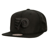 Philadelphia Flyers Mitchell & Ness Soul Strike Pearl Tonal Snapback Hat - Black - NHL