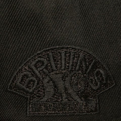 Boston Bruins Mitchell & Ness Soul Strike Pearl Tonal Snapback Hat - Black - NHL