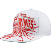 Detroit Red Wings Mitchell & Ness Youth After Shock Snapback Hat - White - NHL