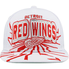 Detroit Red Wings Mitchell & Ness Youth After Shock Snapback Hat - White - NHL
