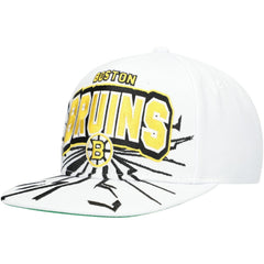 Boston Bruins Mitchell & Ness Youth After Shock Snapback Hat - White - NHL