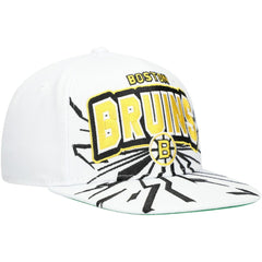 Boston Bruins Mitchell & Ness Youth After Shock Snapback Hat - White - NHL