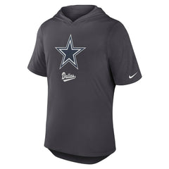 Dallas Cowboys Tri-Blend Performance Hoodie T-Shirt Anthracite | Nike for Sale