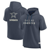 Dallas Cowboys Elements Future Ground Lettering Short Sleeve Pullover Hoodie Navy | Fanatics