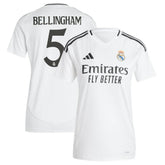 Jude Bellingham Real Madrid Women's 2024/25 Home Replica Player Jersey White | Adidas Sale