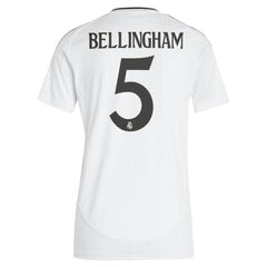 Jude Bellingham Real Madrid Women's 2024/25 Home Replica Player Jersey White | Adidas Sale