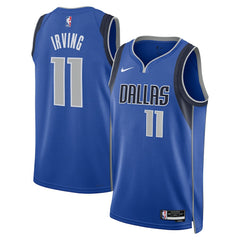 Kyrie Irving Dallas Mavericks Unisex Badge Swingman Replica Jersey Icon Editi- Blue - NBA
