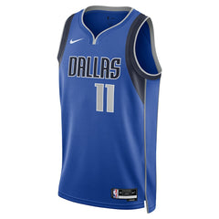 Kyrie Irving Dallas Mavericks Unisex Badge Swingman Replica Jersey Icon Editi- Blue - NBA