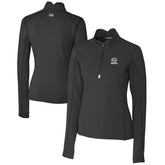Green Bay Packers Cutter & Buck Women's Traverse Stretch DryTec Quarter-Zip Top Black | NFL