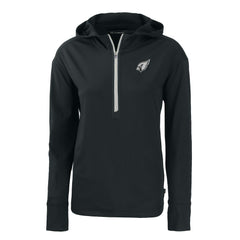 Arizona Cardinals Cutter & Buck Women's Daybreak Eco Recycled Half-Zip Hoodie Black | NFL
